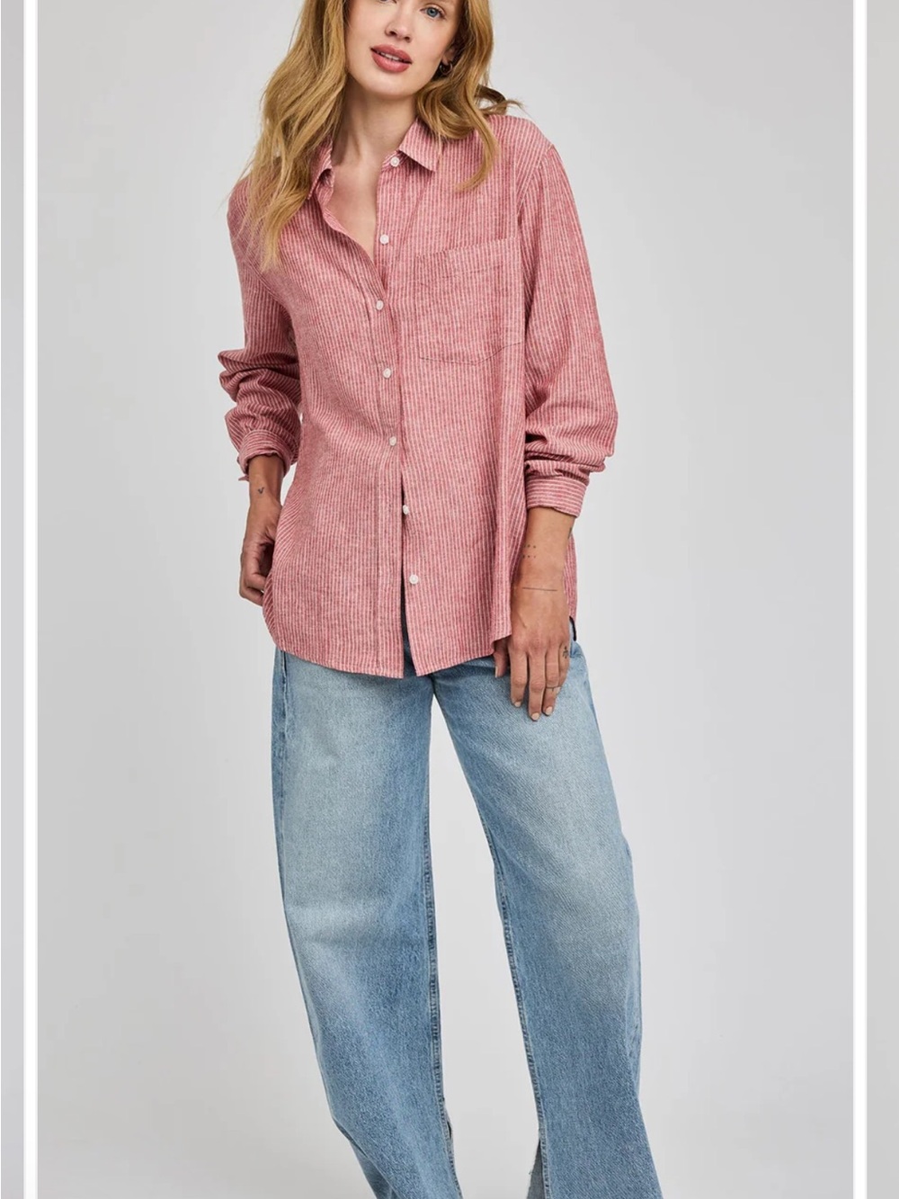 NEW! Gentle Fawn Casual Button-Up linen shirt